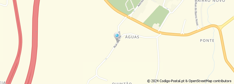 Mapa de Rua das Águas