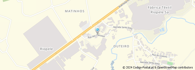 Mapa de Rua das Cancelas