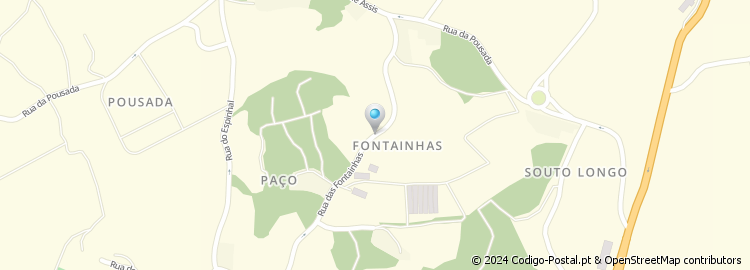 Mapa de Rua das Fontaínhas