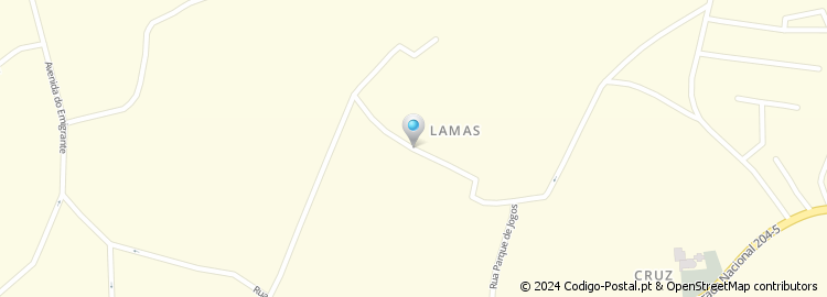 Mapa de Rua de Lamas