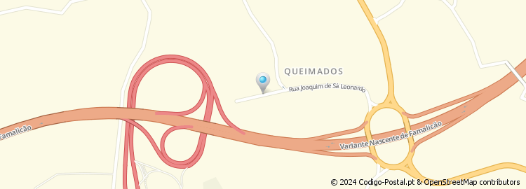 Mapa de Rua dos Queimados