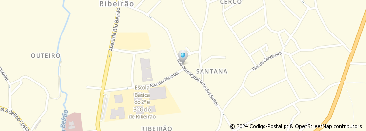 Mapa de Rua Doutor José Leite dos Santos