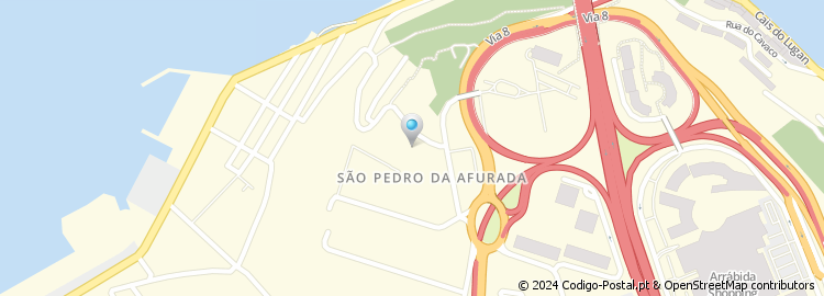 Mapa de Rossio de Santo António