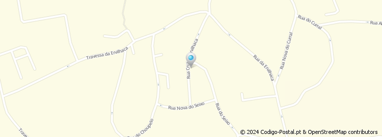 Mapa de Rua Cruz da Ervilhaca