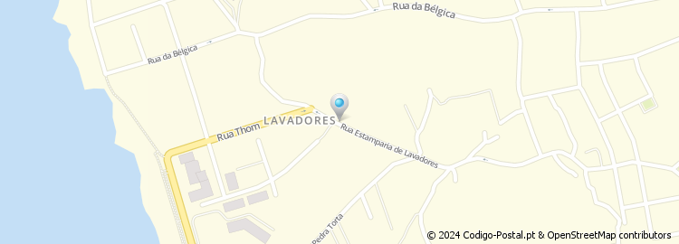 Mapa de Rua de Estamparia de Lavadores