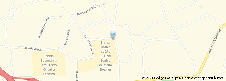 Mapa de Rua Doutor Milheiro