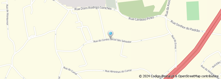 Mapa de Travessa do Centro Social de São Salvador