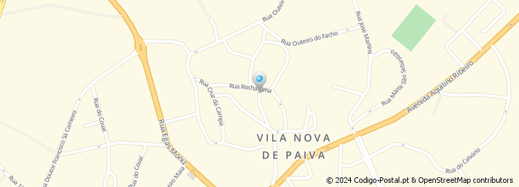 Mapa de Rua Rocha Lima