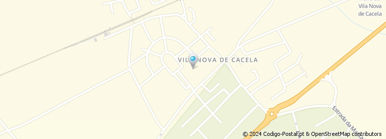 Mapa de Vila Nova de Cacela