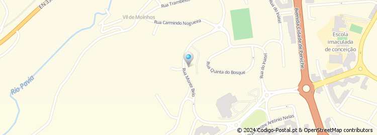 Mapa de Rua da Quinta Nova