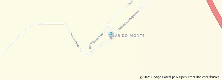 Mapa de Vilar do Monte